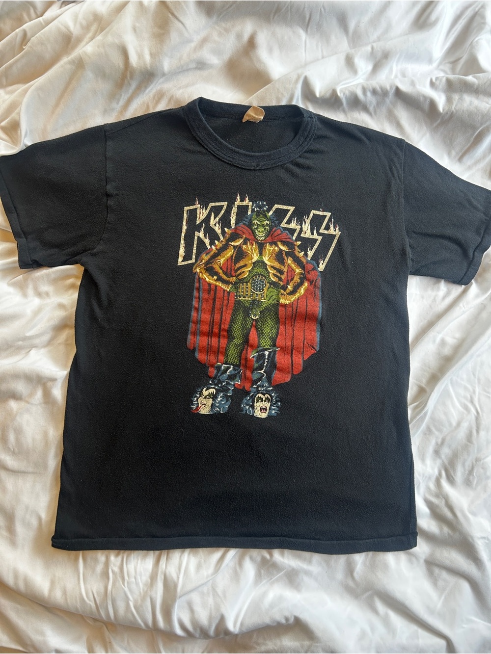 Vintage 80’s KISS Lizard Reptile Gene Simmons Band Tee Single Stitch Bootleg